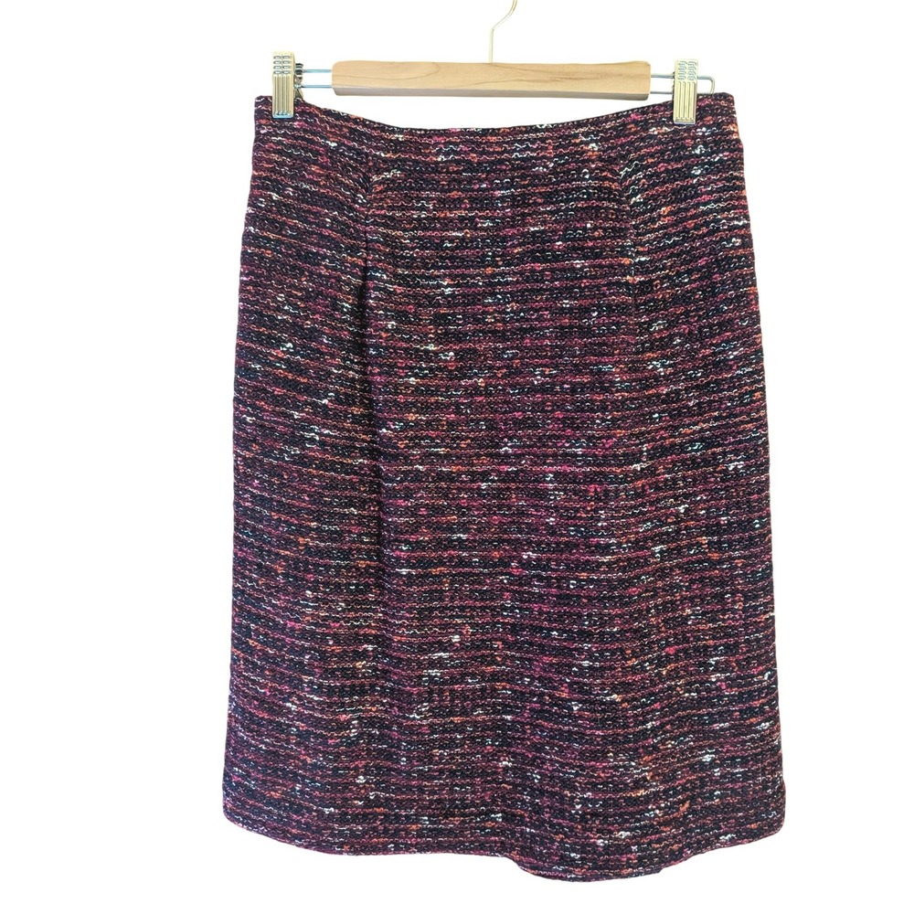 J. Jill Pencil Skirt S Tweed Preppy Academia Business Casual Textured Knit New